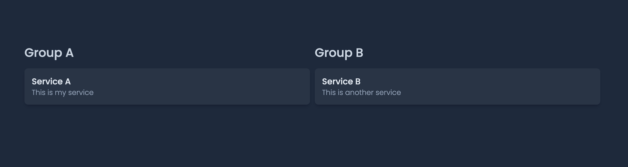 Service Descriptions
