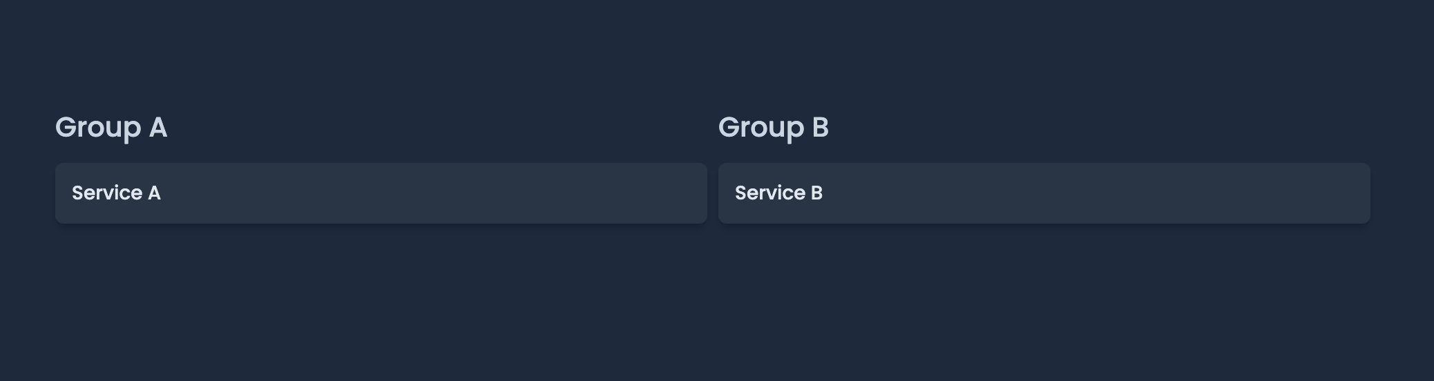 Service Groups